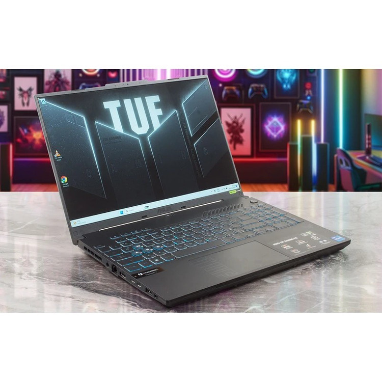 لپ تاپ گیمینگ ایسوس TUF Gaming FX607VJ ظرفیت ۵۱۲ گیگابایت SSD با رم ۱۶ گیگابایت و گرافیک RTX 3050