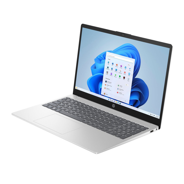 لپ تاپ 15.6 اینچی اچپی HP 15-FC0124NIA-AMD Ryzen3 7320U-8GB DDR5-512GB SSD 15.6 FHD