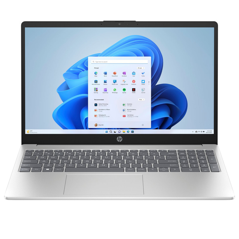 لپ تاپ 15.6 اینچی اچ‌پی    HP 15-FC0124NIA-AMD Ryzen3 7320U-8GB DDR5-512GB SSD 15.6 FHD
