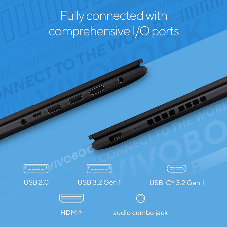 لپ تاپ 16 اینچی ایسوس Vivobook 16 F1605VA - i7 1355U - 16GB DDR4 - 512GB SSD- FHD
